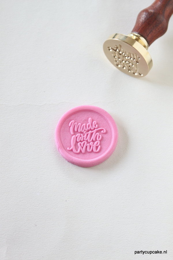 Made with love stamp