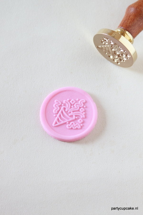Party popper stamp